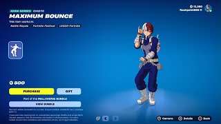 Fortnite Maximum Bounce Emote Showcase [upl. by Idna476]