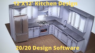 Kitchen design using 2020 software [upl. by Jimmy]