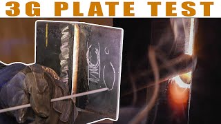 38quot Plate Test 3G  Stick Welding [upl. by Odama]