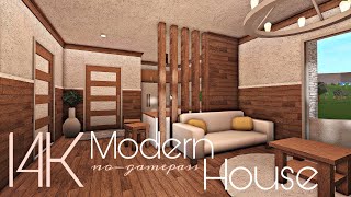 BLOXBURG 14K MODERN HOUSE  NOGAMEPASS [upl. by Laven]