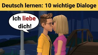 Deutsch lernen  10 wichtige Dialoge [upl. by Brana]