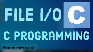 C Programming Tutorial for Beginners 28  C File IO Create Open Write and Close a File [upl. by Case]