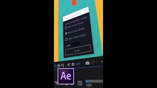 Quickly Resize Compositions in After Effects Shorts [upl. by Ayidan]