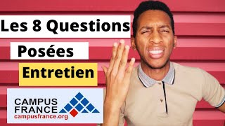 Les questions les plus posees en entretien  Comme réussir lentretien Campus France [upl. by Geehan]