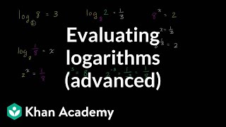 Fancier logarithm expressions  Logarithms  Algebra II  Khan Academy [upl. by Suraved]