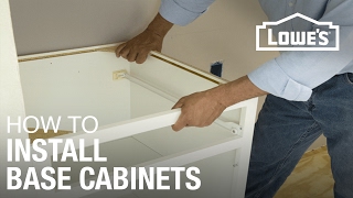 How to Install Base Cabinets [upl. by Ohare]