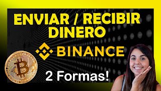 💥Como ENVIAR  RECIBIR Dinero en BINANCE 🤑 [upl. by Erasaec]