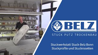 Stuckwerkstatt StuckBelz Bonn  Stuckprofile und Stuckrosetten herstellen [upl. by Yeliac]