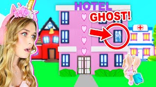 NEW HOTEL In Adopt Me Is HAUNTED Roblox [upl. by Otnas]