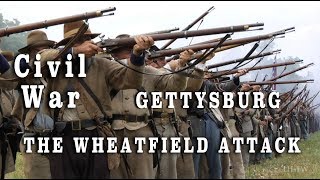 Gettysburg 145th Battle  The July 2 1863 Wheatfield Attack [upl. by Ellekcim883]