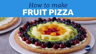 How to Make Fruit Pizza  Pillsbury Basics [upl. by Afinom315]