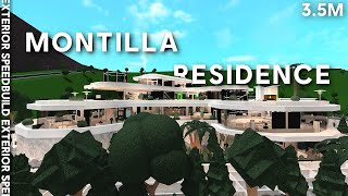 Modern Mega Mansion quotMontilla Residencequot  Exterior Speedbuild  Interior CloseUps  Bloxburg [upl. by Dustan305]