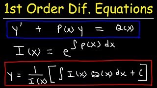 First Order Linear Differential Equations [upl. by Cordey665]