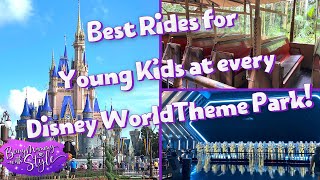 Top 4 RIDES for Young Kids in Every Disney World Theme Park amp Tips HOW to Ride Them [upl. by Biddie]