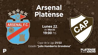 ARSENAL  PLATENSE  EN VIVO  FECHA 6  Liga Profesional de Fútbol  Transmisión [upl. by Narat]