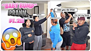 15 YEAR OLD SISTER quotBABY BUMPquot PRANK ON PARENTS PART 2 [upl. by Jilly35]