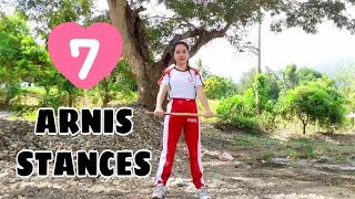 7 STANCES OF ARNIS [upl. by Ynes]