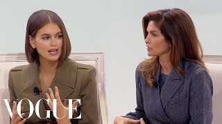 Kaia Gerber amp Cindy Crawford on Their Careers Social Media and the Modeling Industry  Vogue [upl. by Odlabso]