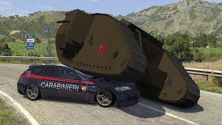 Tank Rampage 5  BeamNGdrive [upl. by Enyaz]