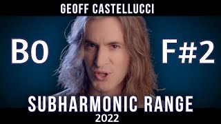 Geoff Castellucci  Subharmonic Range B0  F2 [upl. by Greenlee565]