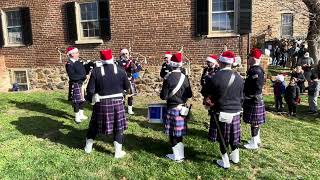 Bagpipes playing  Christmas parade Middleburg VA 12724 bagpipes christmasparade bagpipemusic [upl. by Hcirdla]