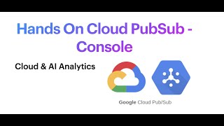 Hands On Cloud PubSub  Console [upl. by Asilana668]