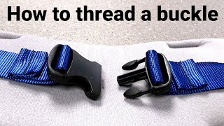 How to thread a buckle [upl. by Enimzzaj]