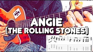 The Rolling Stones ANGIE  TUTO Guitare Cover Keith Richards Confin Jour 8 [upl. by Wrdna339]