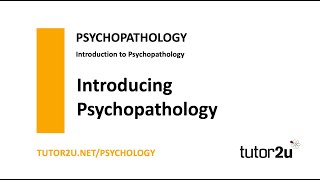 Psychopathology  Introduction  AQA A Level Psychology [upl. by Esina]