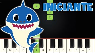 Baby Shark  Piano e Teclado Iniciante  Nível Fácil [upl. by Nomead]