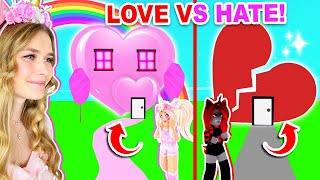 LOVE Vs HATE Build Challenge With Moody Roblox [upl. by Munt]