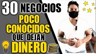 30 NEGOCIOS POCO COMUNES QUE DEJAN DINERO [upl. by Paryavi149]