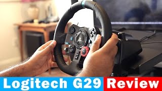 Logitech G29 Driving Force Racing Wheel For PS4PC  Full Review [upl. by Dougie]