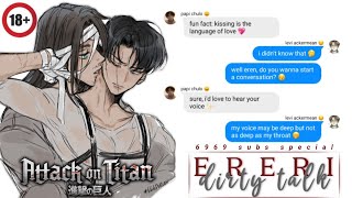 ereri dirty talk contest rated 18 so its too sinful  69k subs special aot [upl. by Ardaed]