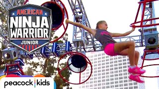 AMERICAN NINJA WARRIOR JUNIOR  Epic Girl Power Racing [upl. by Landau]