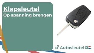 Autosleutel klapsleutel op spanning brengen [upl. by Iaoh156]