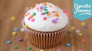 The Perfect Vanilla Cupcake Recipe  Cupcake Jemma [upl. by Ferdinand]