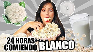 24 HORAS COMIENDO BLANCO  RETO SandraCiresArt  All Day Eating White Food Challenge [upl. by Caterina868]