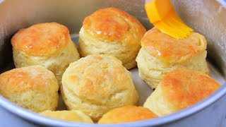 HOW TO MAKE FLUFFY BISCUITS  biscuit mixing method [upl. by Marguerita]