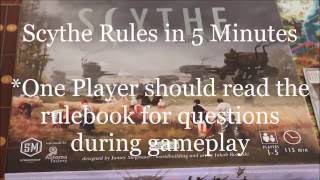 Learn How to Play Scythe in 5 Minutes [upl. by Merci27]