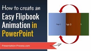 How to Create Easy Flipbook Animation Effect in PowerPoint [upl. by Hallimaj]