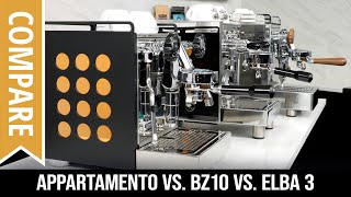 Compare Rocket Appartamento Bezzera BZ10 969Coffee Elba 3 [upl. by Arbua602]