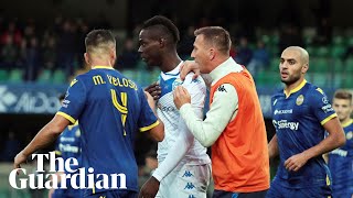 Mario Balotelli convinced to stay on pitch after racist abuse at Verona [upl. by Ayatnahs956]