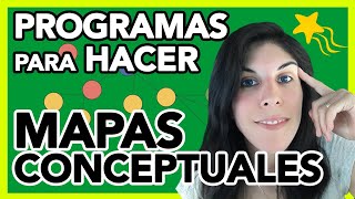 PROGRAMAS para hacer MAPAS CONCEPTUALES [upl. by Ahsilahk]