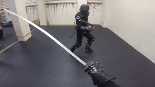 Expert Saber Sparring Lee Smith vs Richard Marsden [upl. by Ahsuas]