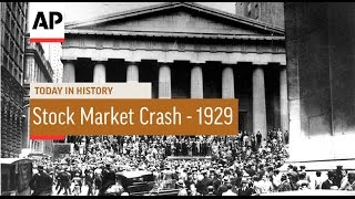 US Stock Market Crash  1929  Today in History  29 Oct 16 [upl. by Kimble]