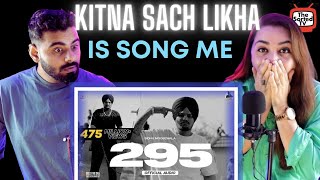 295 Official Audio  Sidhu Moose Wala  The Kidd  Moosetape  Delhi Couple Reactions [upl. by Elleimac]