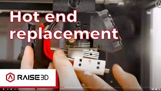 Hotend Removal and Replacement for Pro2 Series 3D Printers  RaiseAcademy [upl. by Akerahs]