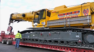 Transporting the Grove Crawler Crane from Conexpo [upl. by Macomber]