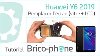 Comment changer lécran  du Huawei Y6 2019  vitre  LCD [upl. by Nolie]